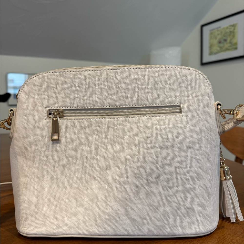 Elegant Cream and Black Tote and Crossbody Set - Picture 8 of 8